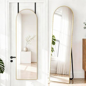NARCISSUS 57x16 Full Length Mirror Over The Door or FreestandingWall Gold