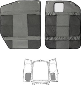 VANNCAMP Rear Door Storage Bags (Pair) for Mercedes Sprinter VS30 2019-2026, Rear Door Storage Panels, Lightweight Construction, Lower