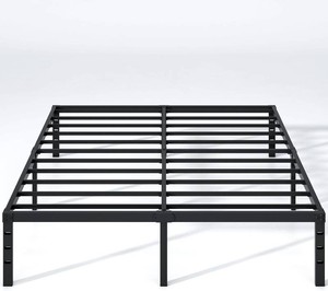 NEW JETO Metal Bed Frame,Queen Size Bed Frame with Storage Space,18 Inch