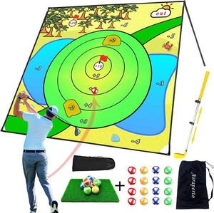 $120 Golf Chipping Game with 80 x 80 Large Battle Practise Mat