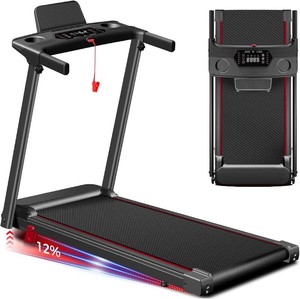 $160 Treadmills for Home 3.0HP Foldable Treadmill with 12% Incline Small