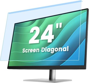 F FORITO 24 Inch Anti Blue Light Screen Protector Panel for Computer Monitor, Anti-Glare Matte Acrylic Hanging Filter for 24 inch 169 Widescreen Desktop PC LED Monitor(21.26x13.39)