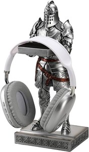 Kings Guard Headphone Stand Watch Stand Jewelry Holder Tray Tower Silver