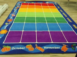 OVERSIZED CALENDAR SCHOOL RUG