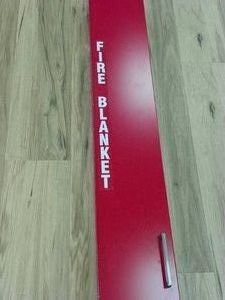 FIRE BLANKET IN METAL STORAGE CASE