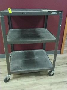 3 TIER METAL ROLLING LAB CART