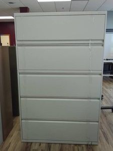 5 DRAWER LATERAL METAL FILE CABINET