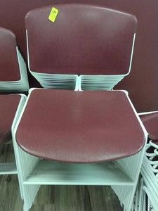 20 RED AND WHITE CHAIRS
