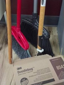 DOODLEBUG AND BROOMS AND MOP HANDLE