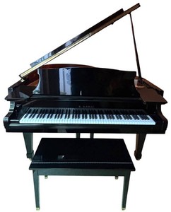 FR - K. Kawai Polished Black Grand Piano