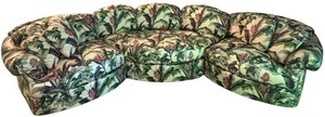 FR - Henredon Custom Folio Collection Curved Sectional Sofa