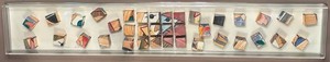 DR - Carol Santella Tumble Shadowbox Cube Art - Abstract Wall Sculpture