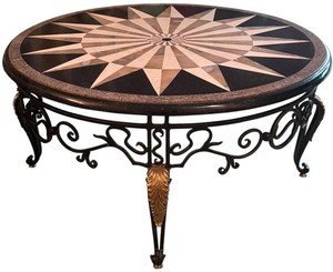 FR - Vintage Maitland-Smith Pietra Dura Coffee Table