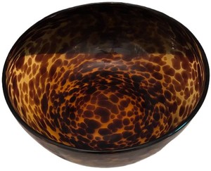 DR - Tortoise Shell Art Glass Bowl