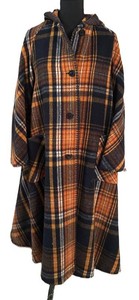 FC1 - Vintage Alexon Youngset Plaid Wool Hooded Coat Made in Great Britian Size 10