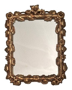 DR - Ornate Floral Foliate Framed Gold Framed Mirror
