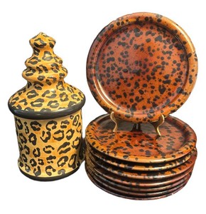 LR - 8 Waechtersbach Plates and Laurie Gates Canister