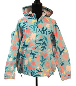 FC1 - Nike Repel Womens Floral Print Golf Anorak Jacket - Size Large (Loose Fit), NWT