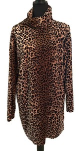 FC1 - Vintage Vittadini Sport Leopard Print Dress Size L