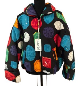 FC1 - Laurl Gemstone Print Puffer Jacket  Coat Size 40