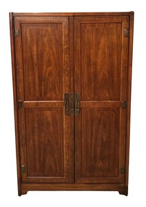 DR - Vintage Walnut Armoire Cabinet
