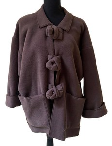 UC1 - Vintage Hba Oversized Knot-Button Knit Cardigan Jacket Size S