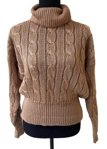 UC1 - Vintage Liz Claiborne Collection Cable Knit Turtleneck Sweater Size L