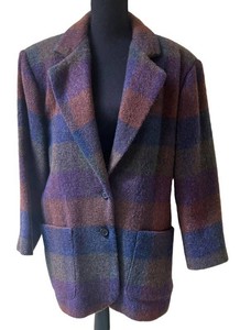 UC1 - Vintage Woolrich Multicolor Plaid Womens Blazer Size L