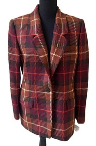 UC1 - NWT Linda Allard for Ellen Tracy Plaid Tailored Blazer - Size 12P, Petite New with Tags