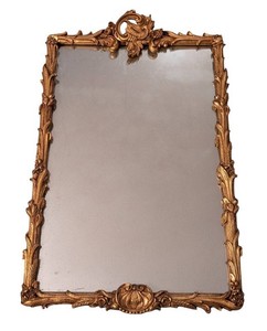 DR - Wall Mirror - Vintage Hart Ornate Gilt Frame 22 X 36