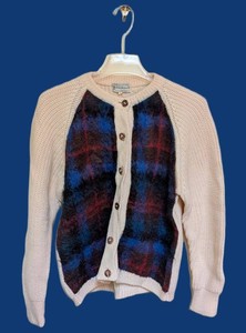 UB - Vintage Womens Cardigan - United Knitwear Mohair Wool Medium
