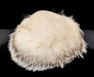 UL - Womens Fur & Leather Hat - Crown Cap Size L