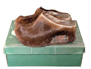 UL - Rare Vintage Diadora SOK Fur Clogs  Slippers - Made in Italy - Collectors Item