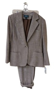 UB - NWT Vintage Lauren Ralph Lauren Womens Houndstooth Pantsuit Set - 2-Piece Blazer & Trousers
