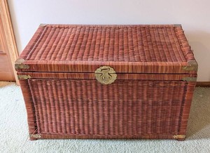 UB - Wicker Storage Trunk - Large Woven Chest