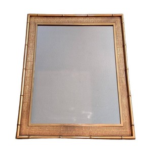 UB - Wall Mirror - Gold-Tone Ribbed Frame
