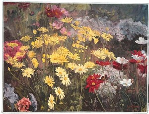 LR - Oil Painting - Floral Still Life Attributed to John Horejs