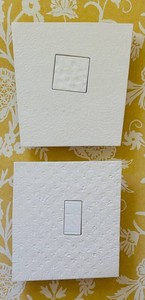 SR - Minimalist Textured or Embossed Paper Art - 2 Pieces