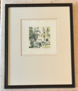 SR - Framed Signed Tropical Terrace Art Print