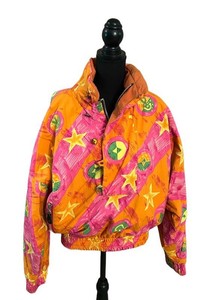 FC1 - Vintage Reversible Vintage Ski Jacket - Geometric Print Size ML