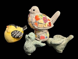 LR - Bird Figurines - 4-Piece Mixed Lot