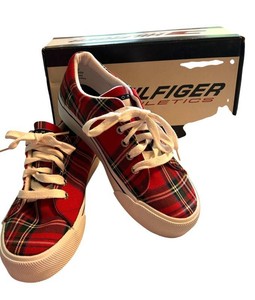 LR - Mens Plaid Sneakers - Tommy Hilfiger W80999 Size 8M