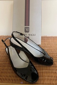 UL - Womens Patent Leather Slingback Shoes - Bruno Magli Style 4339123 Size 7.5