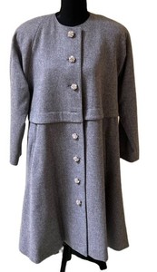 UC2 - Vintage Ilie Wacs Button-Front Structured Coat Dress Set