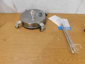 Garvee 14 in. Stainless Steel Surface Cleaner 4000 PSI Max with 2-Extension Wands for Pressure Washer
