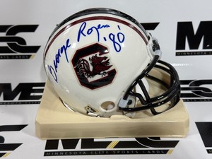 George Rogers Autograph South Carolina Mini Football Helmet