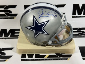 Quincy Carter Autograph Dallas Cowboys Mini Football Helmet