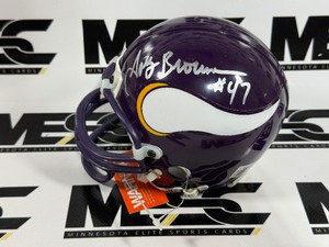 Joey Browner Autograph Minnesota Vikings Mini Football Helmet