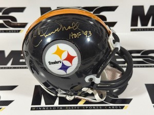 Chuck Noll Autograph Pittsburgh Steelers Mini Football Helmet