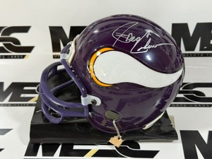 Greg Coleman Autograph Minnesota Vikings Mini Football Helmet